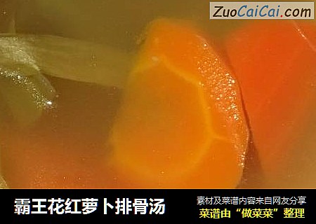 霸王花红萝卜排骨汤