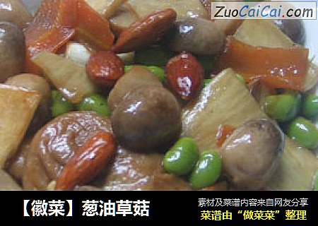 【徽菜】蔥油草菇封面圖