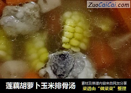蓮藕胡蘿蔔玉米排骨湯封面圖