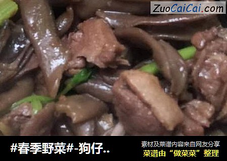 #春季野菜#-狗仔豆焖鸭肉