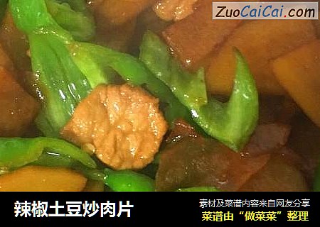 辣椒土豆炒肉片