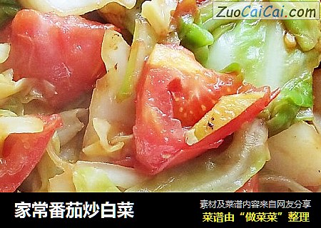 家常番茄炒白菜封面圖