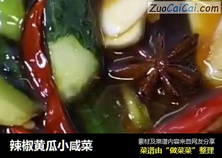 辣椒黃瓜小鹹菜封面圖