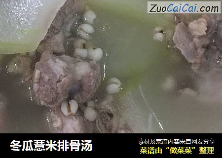 冬瓜薏米排骨湯封面圖