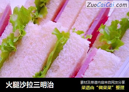 火腿沙拉三明治封面圖