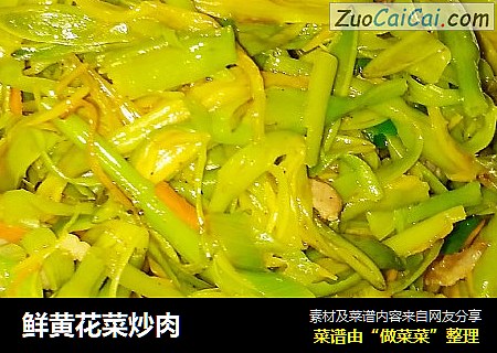 鲜黄花菜炒肉