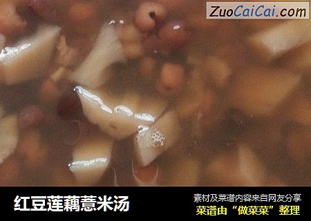 紅豆蓮藕薏米湯封面圖