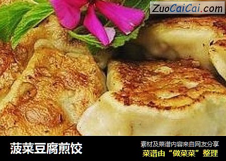 菠菜豆腐煎餃封面圖