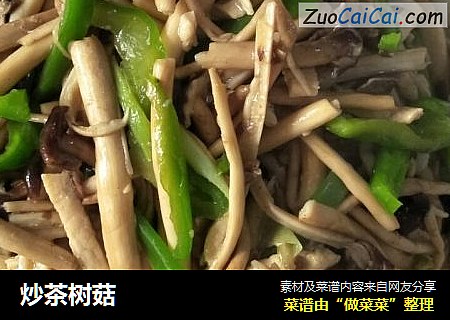 炒茶树菇