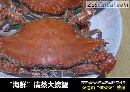 “海鮮”清蒸大螃蟹封面圖