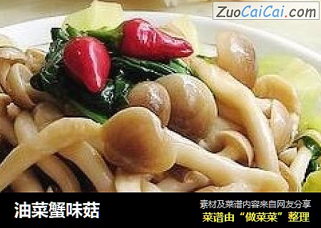 油菜蟹味菇封面圖
