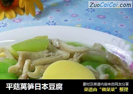 平菇莴笋日本豆腐