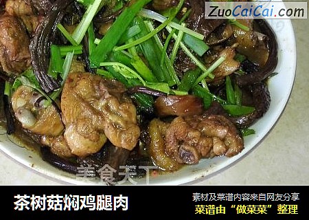 茶树菇焖鸡腿肉
