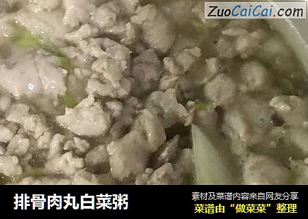 排骨肉丸白菜粥封面圖