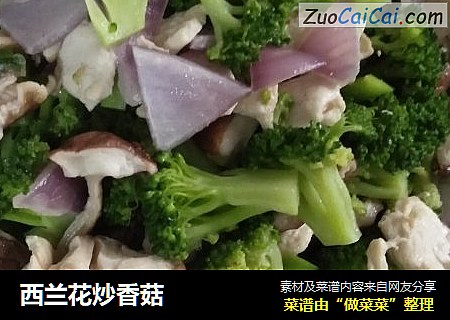 西蘭花炒香菇封面圖