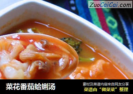 菜花番茄蛤蜊湯封面圖