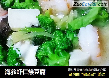 海参虾仁烩豆腐