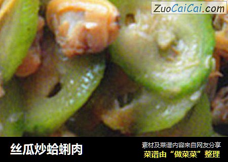 絲瓜炒蛤蜊肉封面圖
