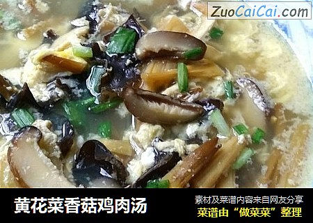 黃花菜香菇雞肉湯封面圖