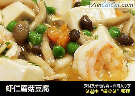 蝦仁蘑菇豆腐封面圖