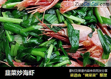 韭菜炒海蝦封面圖