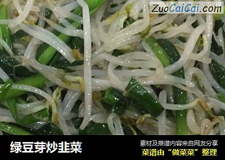 綠豆芽炒韭菜封面圖