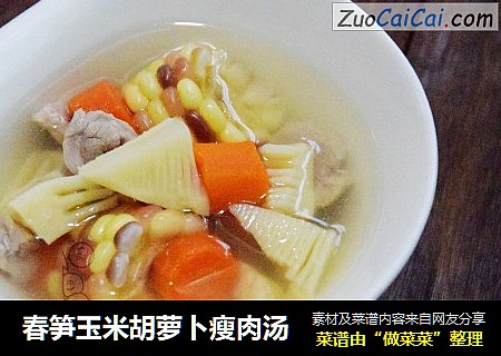 春筍玉米胡蘿蔔瘦肉湯封面圖
