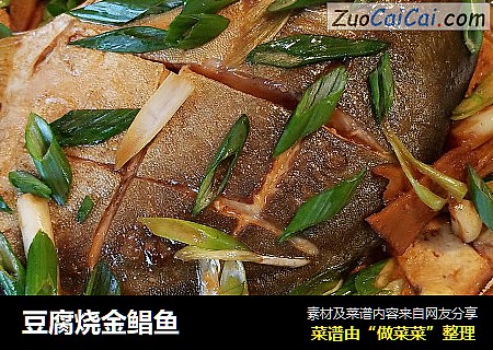 豆腐烧金鲳鱼