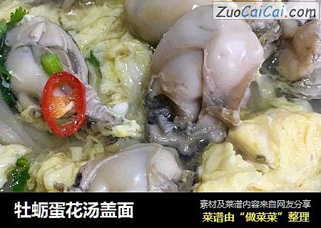 牡蛎蛋花湯蓋面封面圖