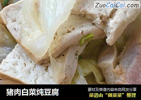猪肉白菜炖豆腐