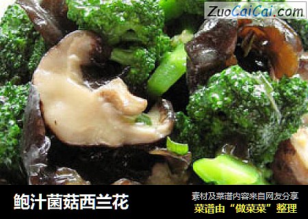 鲍汁菌菇西兰花