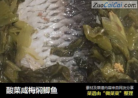 酸菜鹹梅焖鲫魚封面圖