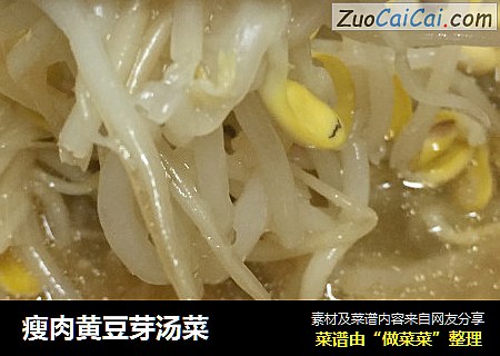 瘦肉黃豆芽湯菜封面圖
