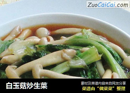 白玉菇炒生菜