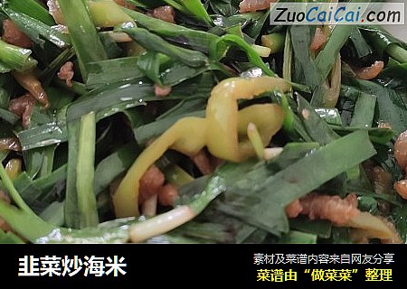 韭菜炒海米封面圖