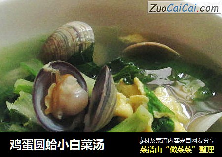 雞蛋圓蛤小白菜湯封面圖