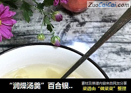“潤燥湯羹”百合銀耳蘋果糖水封面圖