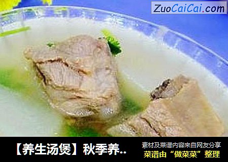 【养生汤煲】秋季养生佳品---萝卜排骨汤