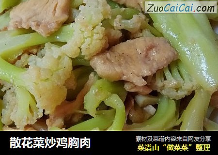 散花菜炒雞胸肉封面圖