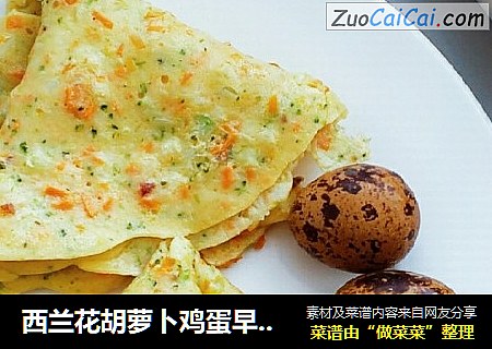 西蘭花胡蘿蔔雞蛋早餐餅封面圖