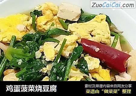 雞蛋菠菜燒豆腐封面圖