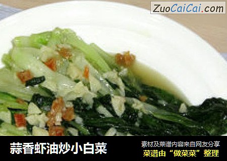 蒜香蝦油炒小白菜封面圖