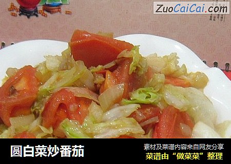 圆白菜炒番茄