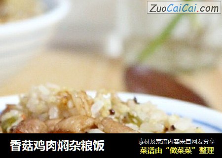 香菇雞肉焖雜糧飯封面圖