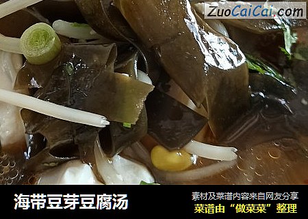 海带豆芽豆腐汤