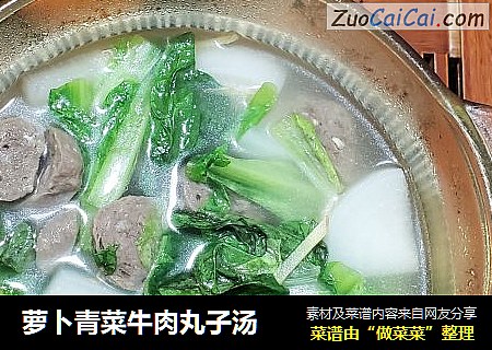 萝卜青菜牛肉丸子汤