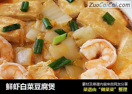 鮮蝦白菜豆腐煲封面圖