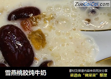 雪燕桃膠炖牛奶封面圖