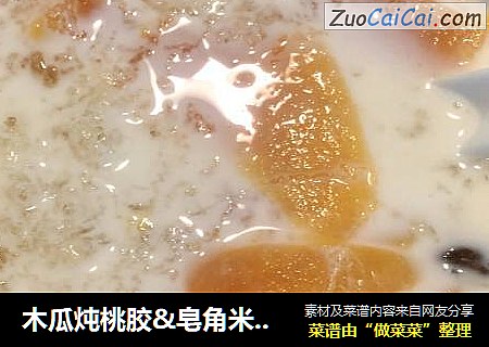 木瓜炖桃膠&皂角米&雪燕&牛奶封面圖