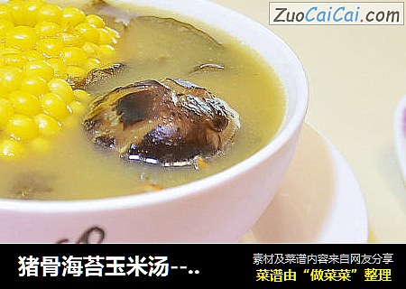 豬骨海苔玉米湯--快手湯封面圖